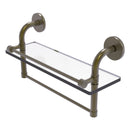 Remi Collection Gallery Glass Shelf with Towel Bar