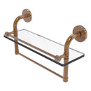 Remi Collection Gallery Glass Shelf with Towel Bar