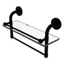 Remi Collection Gallery Glass Shelf with Towel Bar