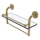 Remi Collection Gallery Glass Shelf with Towel Bar