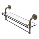 Remi Collection Gallery Glass Shelf with Towel Bar