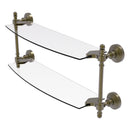 Retro Wave Collection Two Tiered Glass Shelf