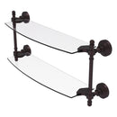 Retro Wave Collection Two Tiered Glass Shelf