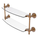 Retro Wave Collection Two Tiered Glass Shelf