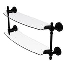 Retro Wave Collection Two Tiered Glass Shelf