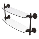 Retro Wave Collection Two Tiered Glass Shelf