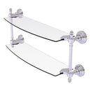 Retro Wave Collection Two Tiered Glass Shelf