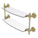 Retro Wave Collection Two Tiered Glass Shelf