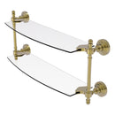 Retro Wave Collection Two Tiered Glass Shelf
