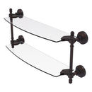 Retro Wave Collection Two Tiered Glass Shelf