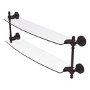 Retro Wave Collection Two Tiered Glass Shelf