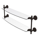 Retro Wave Collection Two Tiered Glass Shelf