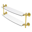 Retro Wave Collection Two Tiered Glass Shelf