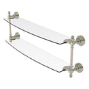 Retro Wave Collection Two Tiered Glass Shelf