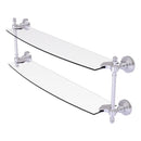 Retro Wave Collection Two Tiered Glass Shelf