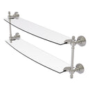Retro Wave Collection Two Tiered Glass Shelf