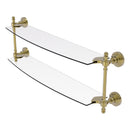 Retro Wave Collection Two Tiered Glass Shelf