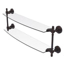 Retro Wave Collection Two Tiered Glass Shelf