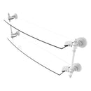 Retro Wave Collection Two Tiered Glass Shelf