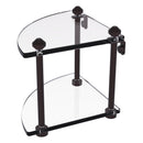 脡tag猫re de coin en verre  deux niveaux