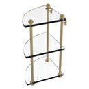 脡tag猫re de coin en verre 脿 trois niveaux