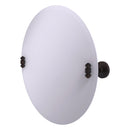 Miroir inclinable rond sans cadre avec bord biseaut茅