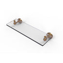 Sag Harbor Collection Glass Vanity Shelf with Beveled Edges