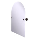 Sag Harbor Collection Frameless Arched Top Tilt Mirror with Beveled Edge