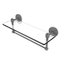 Tango Collection Glass Vanity Shelf  with Integrated Towel Bar