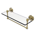 Tango Collection Glass Vanity Shelf  with Integrated Towel Bar