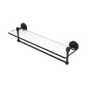 Tango Collection Glass Vanity Shelf  with Integrated Towel Bar