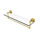 Tango Collection Glass Vanity Shelf  with Integrated Towel Bar