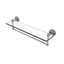 Tango Collection Glass Vanity Shelf  with Integrated Towel Bar