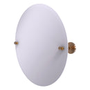 Miroir inclinable rond sans cadre avec bord biseaut茅