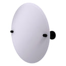 Miroir inclinable rond sans cadre avec bord biseaut茅