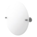 Miroir inclinable rond sans cadre avec bord biseaut茅