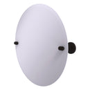 Miroir inclinable rond sans cadre avec bord biseaut茅