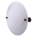 Miroir inclinable rond sans cadre avec bord biseaut茅