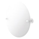 Miroir inclinable rond sans cadre avec bord biseaut茅