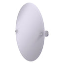 Miroir inclinable ovale sans cadre avec bord biseaut茅