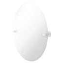 Miroir inclinable ovale sans cadre avec bord biseaut茅