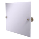 Miroir inclinable rectangulaire horizontal sans cadre avec bord biseaut茅