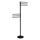 Towel Stand with 6 Pivoting 12 Inch Arms