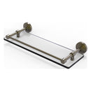 Waverly Place Collection Tempered Glass Shelf with Gallery Rail