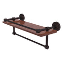 Waverly Place Collection IPE Ironwood Shelf with Gallery Rail and Towel Bar