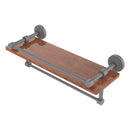 Waverly Place Collection IPE Ironwood Shelf with Gallery Rail and Towel Bar
