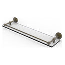 Waverly Place Collection Tempered Glass Shelf with Gallery Rail