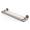 Waverly Place Collection Tempered Glass Shelf with Gallery Rail