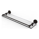 Waverly Place Collection Tempered Glass Shelf with Gallery Rail