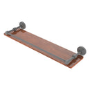 Waverly Place Collection Solid IPE Ironwood Shelf with Gallery Rail
